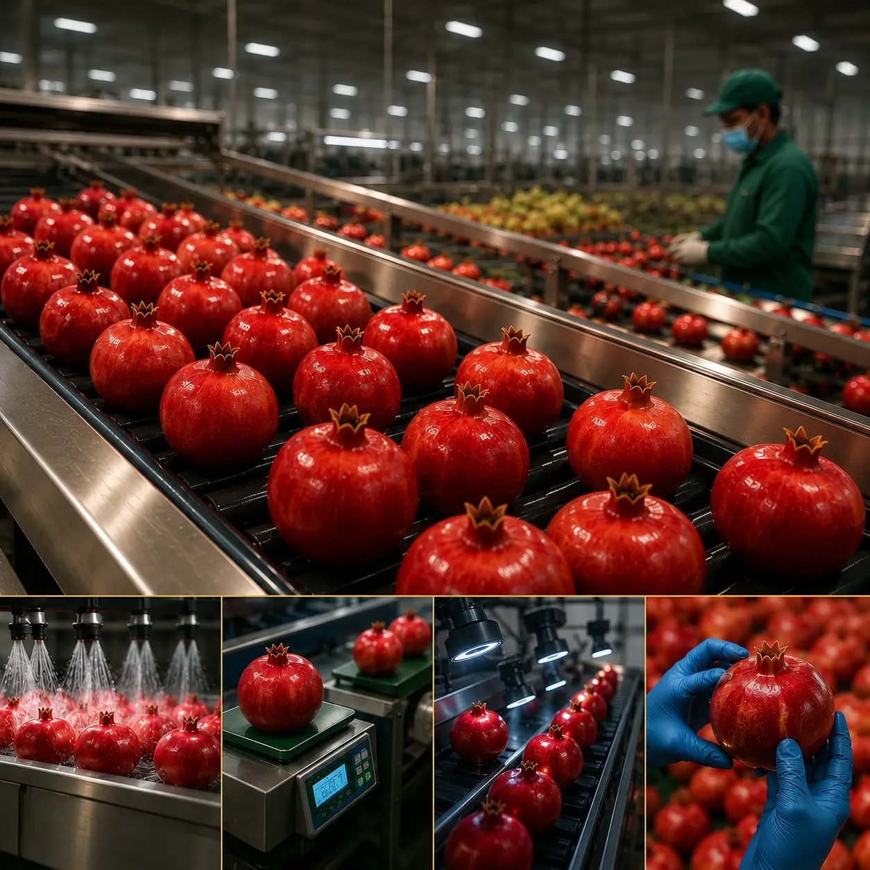 Pomegranate Grading Process